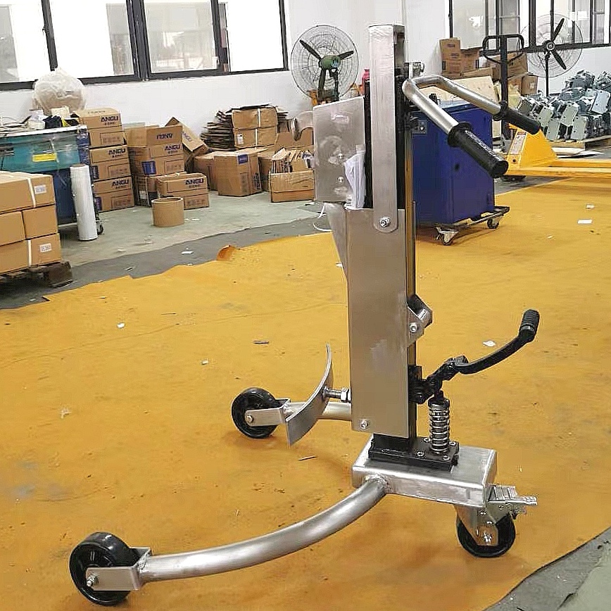 Stainless steel oil drum truck