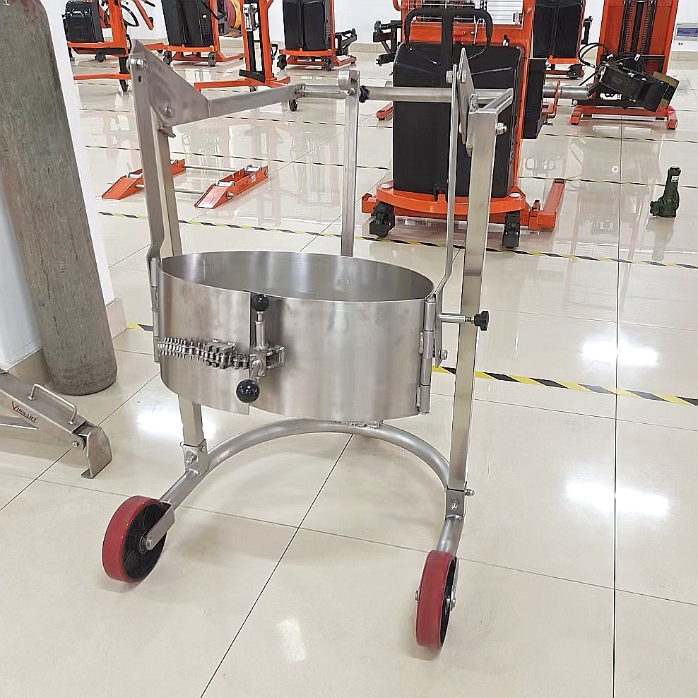 Stainless steel oil drum truck