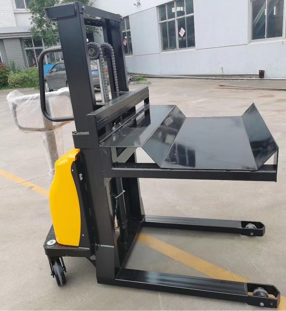 Paper roll stacking cart