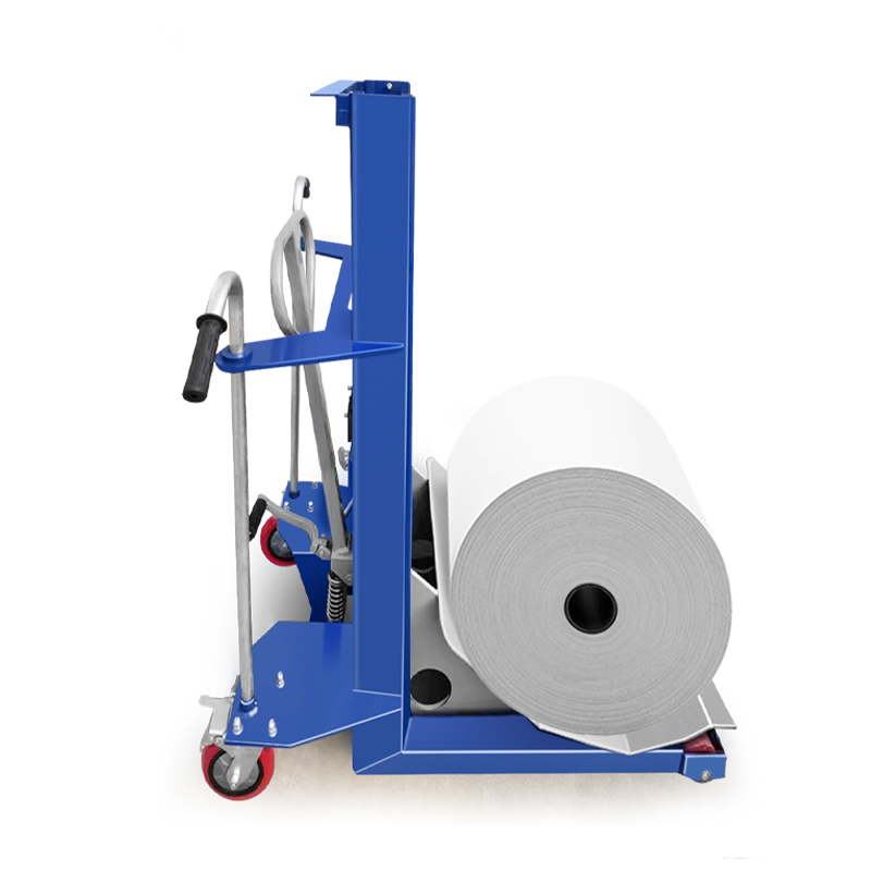 Paper roll stacking cart