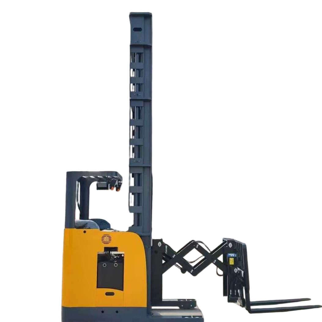 Extended-Reach Double Scissor Stacker for Warehouse Material Handling ...